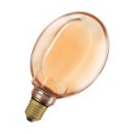 Osram Vintage 1906 LED E27 Globe Filament Gold 130mm 4W 220lm - 818 Extra Warm White | Dimmable - Replaces 22W