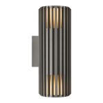 Nordlux Aludra Wall Light Aluminium Anthracite Up & Down | Suitable for 2x E27