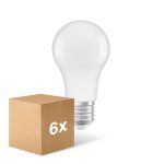 Multipack 6x Ledvance Classic LED E27 Pear Frosted 10W 1055lm - 827 Extra Warm White | Dimmable - Replaces 75W