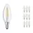 Multipack 10x Ledvance CLASSIC LED E14 Candle Filament Clear 4W 470lm - 840 Cool White | Replaces 40W