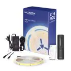Noxion LED Strip Naga 5 Meter Complete Set - 24V - 320LEDs/m - COB - 8W/m - 940 Cool White | 8mm - IP20 - Best Colour Rendering