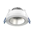 Noxion LED Spot Ares Deep White 6W 540lm 927-940 3CCT - With Inner Ring Silver | Cutout 68mm